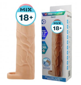 PRETTY LOVE - Gerd Extended Penis Sleeve (L:19.5cm - D:4cm)